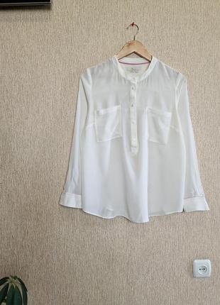 Нежная шелковая блуза, рубашка boden, 100% натуральный шелк3 фото