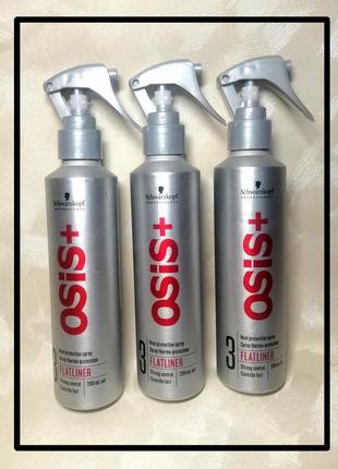 Schwarzkopf professional osis+ flatliner спрей  термозахист для волосся1 фото