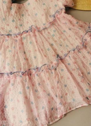 Нарядное платье девочке розовое3 фото