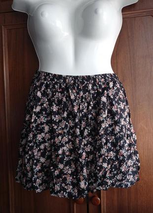 Лёгкая юбка в цветочный принт2 фото