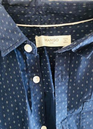 Сорочка рубашка mango 7-8