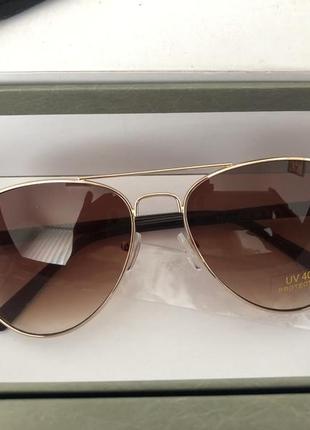 Bellfield womens aviator sunglasses brown окуляри сонячні6 фото