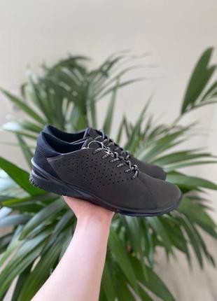 Кроссовки кожаные на шнурках оригинал boots ecco biom lite 880313