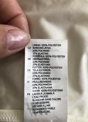 Купальник раздельного цвета молочного4 фото