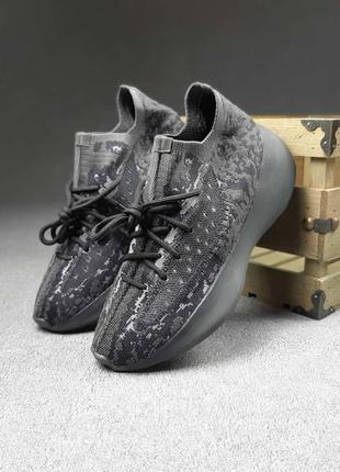 Женские кроссовки adidas yeezy boost 380 black grey адедас изы буст8 фото