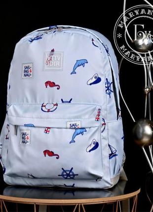 Оригінальний рюкзак дельфін / блакитний1 фото
