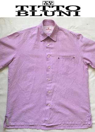 Рубашка с короткими рукавами titto bluni (испания) размер 4/m-l