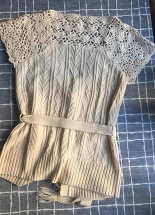 Розпродаж! неймовірно ніжна в'язана жилетка