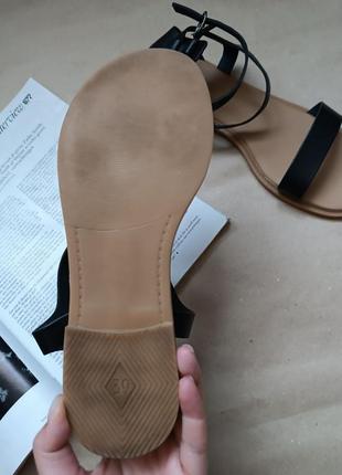 Босоножки сандалии черные базовые классические обувь сток новые5 фото