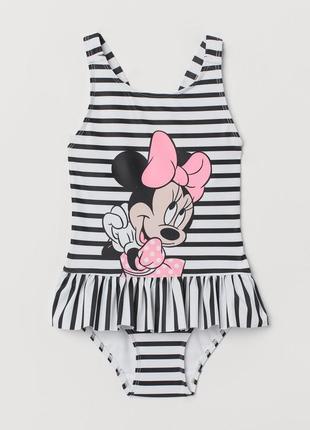 Купальник h&m. суцільний купальник. minnie mouse.