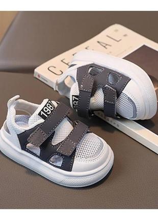 Босоножки 22 - 31 г сандалии летняя обувь сетка защита пальцев светоотражающие элементы2 фото