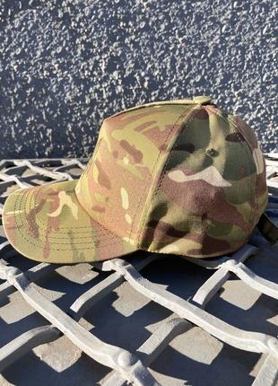 Тактическая кепка мультикам всу, бейсболка multicam с оливковым трезубцем, летняя армейская кепка2 фото