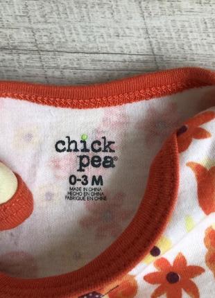 Chick pea 0-3мес боди боди бодик2 фото