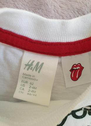 Футболка h&amp;m rolling stones2 фото