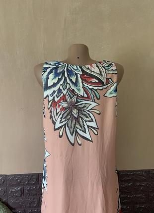 Плаття сукня різнокольорове розмір m l з бісерною вишивкою4 фото