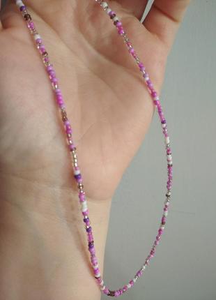 Ожерелье из бисера,чокер из бисера, украшение из бисера2 фото