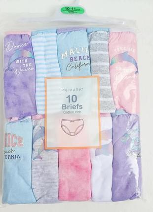 Трусики девоскам primark 10 шт