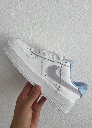 Кроссовки nike air force white/violet
