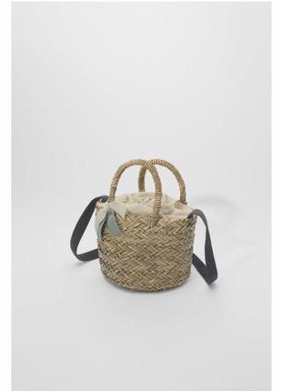 Обалденная плетеная сумка zara сумочка 😍2 фото