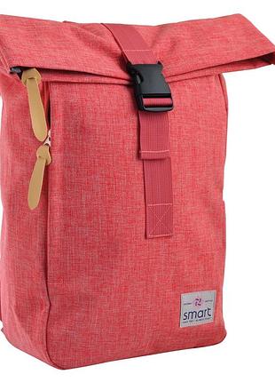 Рюкзак міський "smart" roll-top t-70 557582 "coral"