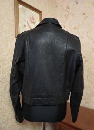 Укороченная кожанная куртка jp3 фото