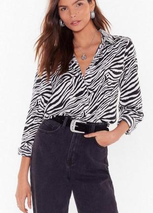 Шикарная блуза анималистический принт