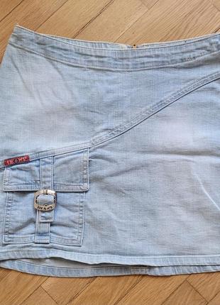 Джинсова міні спідниця розмір s