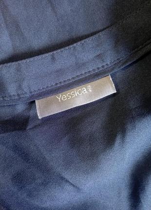 Блузка, сорочка темно синя yessica, eur 363 фото