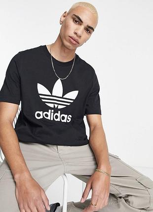 Черная футболка adidas originals оригинал новая