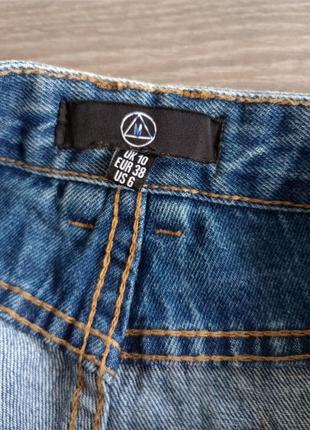 Короткие женские рваные джинсовые шорты, комбинированные4 фото