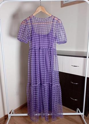 Платье миди новое женское фиолетовое2 фото