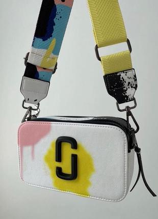 Женская стильная сумка с стиле mark jacobs в стилі марк якобс джейкобс різнокольорова