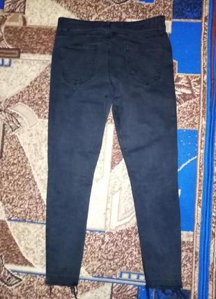 Чёрные джинсы скини 40 размера. цена 175 грн.3 фото