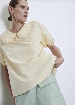 Рубашка zara с коротким рукавом