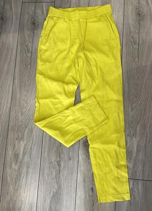 Яркие летние брюки marc cain лён с вискозой1 фото