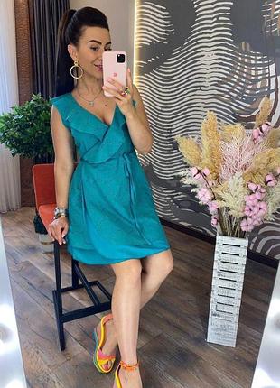 Летнее платье на запах6 фото