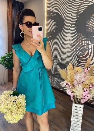 Летнее платье на запах3 фото