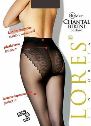 Колготки lores "chantal bikini" 40 den