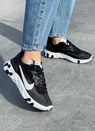 Кроссовки nike react element ‘87 ‘black''9 фото