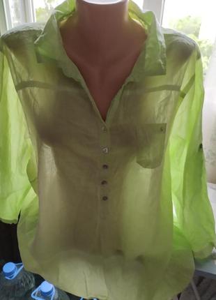 Блуза-рубаха тоненька2 фото