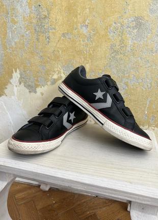 Кеди converse star player чорні з зіркою