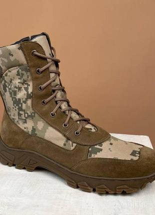 Тактические женские летние берцы кожаные 36-50р ботинки военные армейские в наличии из натуральной7 фото