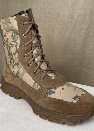 Тактические женские летние берцы кожаные 36-50р ботинки военные армейские в наличии из натуральной3 фото