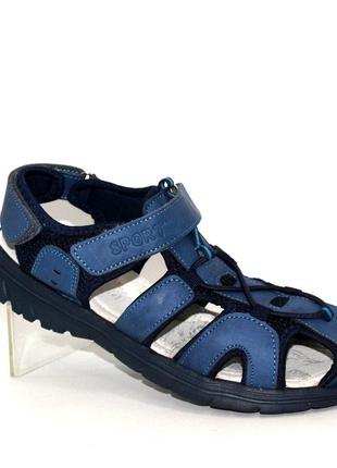 Синие спортивные сандалии для мальчика 109395