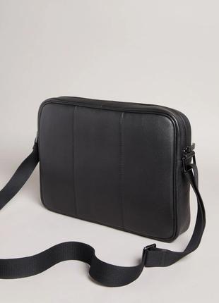 Сумка ted baker kianul branded leather messenger bag2 фото