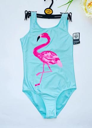 Купальник бирюзового цвета с фламинго/2000 размер: 158/2 бренд: primark3 фото