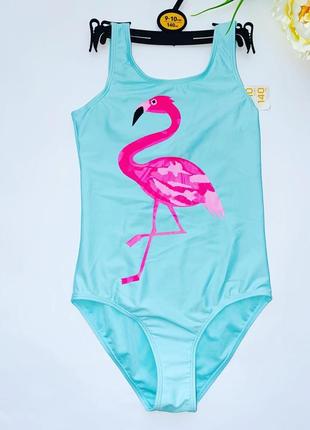 Купальник бирюзового цвета с фламинго/2000 размер: 158/2 бренд: primark