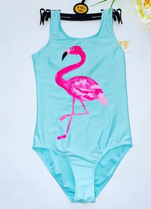 Купальник бирюзового цвета с фламинго/2000 размер: 158/2 бренд: primark4 фото