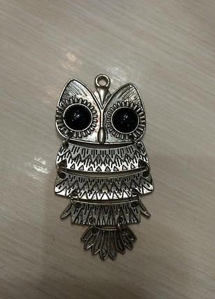 Подвеска боедок совушка серебро