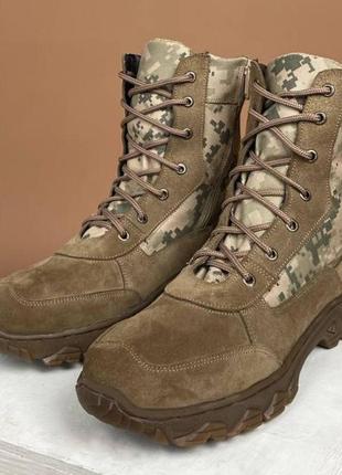 Мужские тактические летние берцы кожаные 36-50р ботинки военные армейские в наличии из натуральной к1 фото